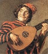 Buffoon Playing a Lute, HALS, Frans